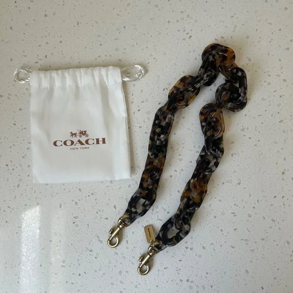 Coach Recycled Resin Strap in Tortoise Multi - Picture 2 of 6